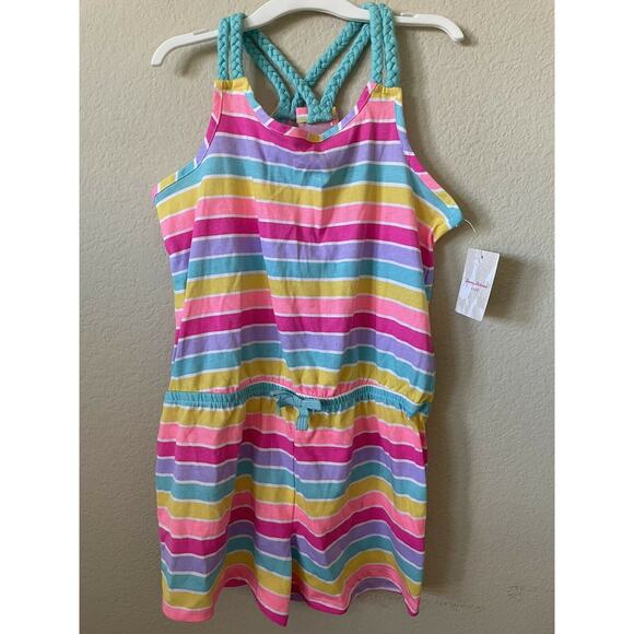 Tommy Bahama Other - Tommy Bahamas Elastic Waist Racer Back Sleeveless Girls’ Romper Size L 10-12